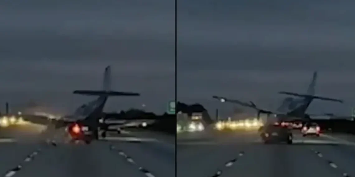 Plane Crash-Lands on Car in Florida in Shocking Video